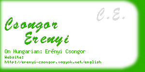csongor erenyi business card