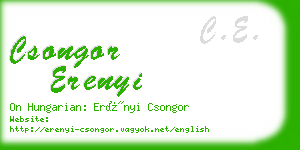 csongor erenyi business card